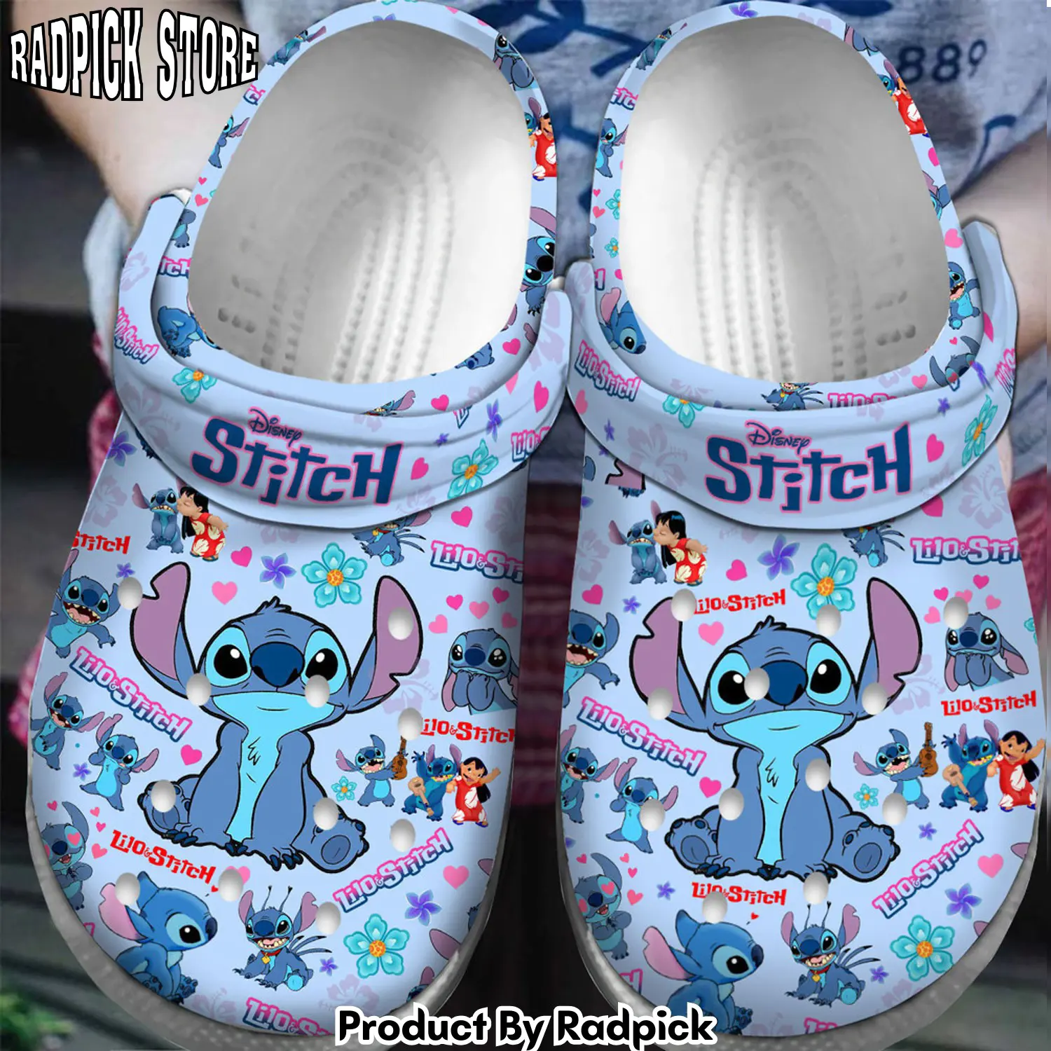 Radpick premium lilo stitch cartoon clogs shoes for men women rp6522257